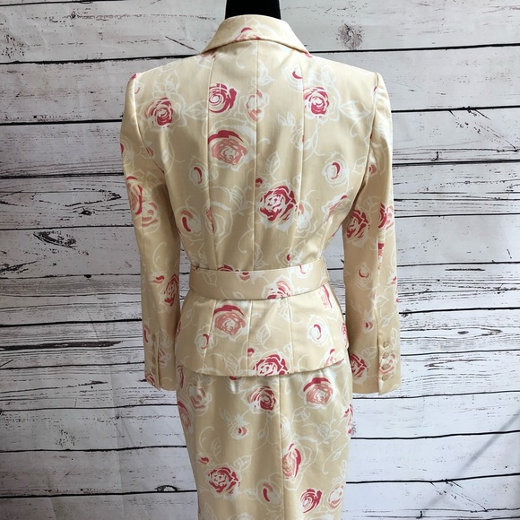 Liz Claiborne vintage floral suit size 6 - Picture 4 of 8